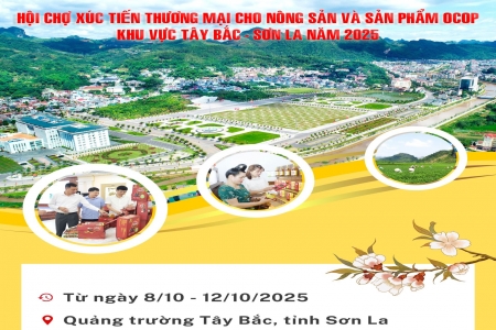 Sơn La chuẩn bị tổ chức Hội chợ Xúc tiến Thương mại Nông sản và Sản phẩm OCOP khu vực Tây Bắc 2025