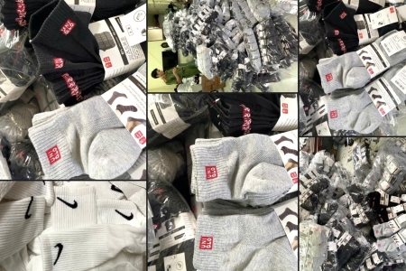 Hà Nội: Phát hiện cơ sở sản xuất số lượng lớn tất giả mạo nhãn hiệu