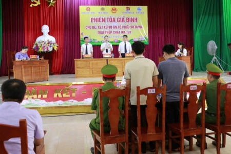 Nghệ An: Hơn 700 người dự phiên tòa giả định phòng chống ma túy tại Hải Lộc