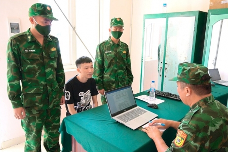 Đồn Biên phòng cửa khẩu Mỹ Quý Tây bắt giữ 4 đối tượng nhập cảnh trái phép