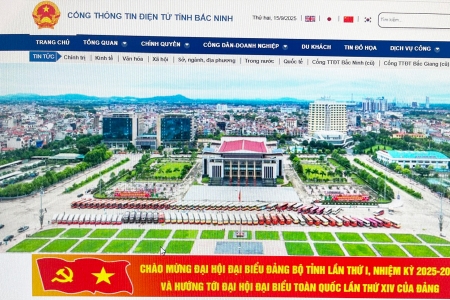 Bắc Ninh: Cung cấp thông tin định kỳ cho báo chí về công tác chỉ đạo, điều hành trên Cổng Thông tin điện tử tỉnh