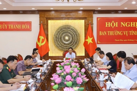 Ban Thường vụ Tỉnh ủy Thanh Hóa cho ý kiến đối với việc triển khai các nhiệm vụ trọng tâm