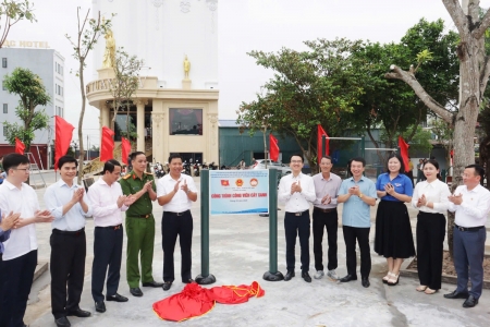 Phường An Phong khánh thành và gắn biển tên các công trình chào mừng Đại hội Đảng bộ thành phố lần thứ I, nhiệm kỳ 2025 - 2030