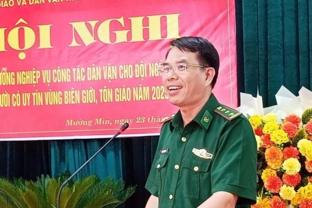 Thanh Hóa: Tập huấn nghiệp vụ dân vận cho cán bộ cơ sở và người có uy tín tại xã Mường Mìn