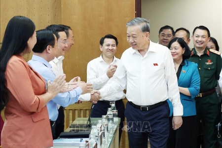 Tổng Bí thư Tô Lâm tiếp xúc cử tri 11 phường Hà Nội