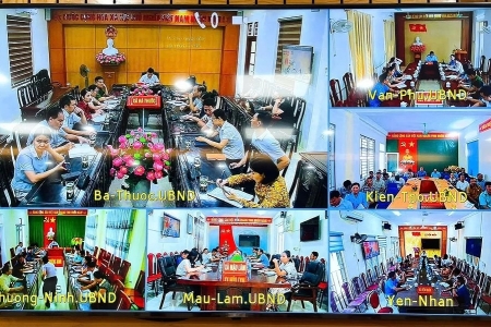 Phó Chủ tịch UBND tỉnh Thanh Hóa họp trực tuyến với 76 xã miền núi triển khai công tác ứng phó bão số 9