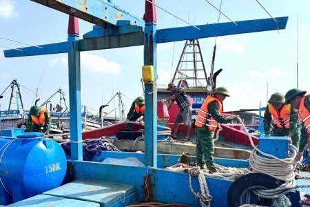 Bộ đội Biên phòng Ninh Bình triển khai quyết liệt công tác phòng, chống siêu bão số 9