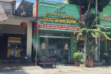 Thanh Hóa: Phát hiện loạt sai phạm, Phòng chuẩn trị YHCT Hoàng Minh Đường bị xử phạt