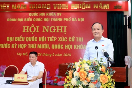 Hà Nội: Chủ tịch HĐND thành phố Nguyễn Ngọc Tuấn tiếp xúc cử tri trước kỳ họp Quốc hội