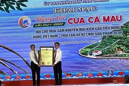 Xây dựng thương hiệu “Cua Cà Mau: Hương rừng - vị biển”