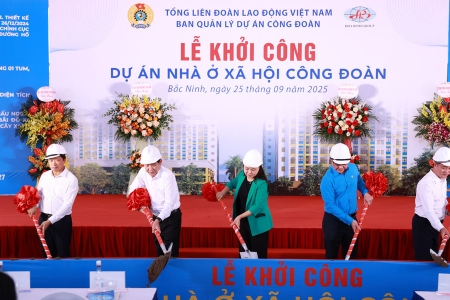 Bắc Ninh: Khởi công dự án nhà ở xã hội công đoàn
