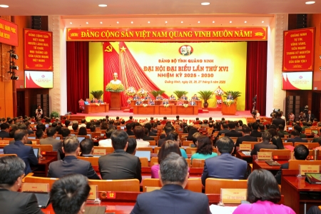 Khai mạc trọng thể Đại hội Đại biểu Đảng bộ tỉnh Quảng Ninh lần thứ XVI, nhiệm kỳ 2025 – 2030
