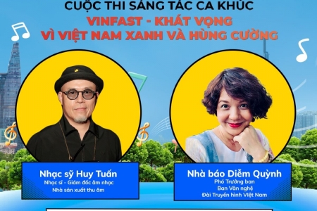 VinFast chuẩn bị vinh danh ca khúc xuất sắc nhất cuộc thi “Khát vọng vì Việt Nam Xanh và Hùng cường”