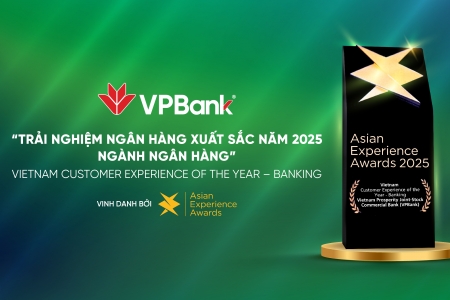 VPBank được vinh danh tại Giải thưởng Trải nghiệm Châu Á 2025 nhờ dự án chuyển đổi số