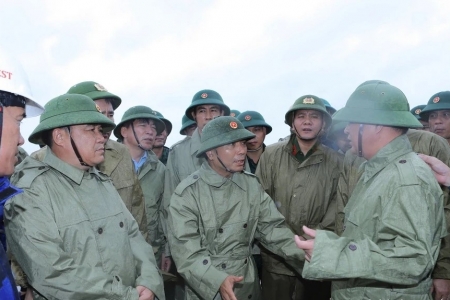 Bí thư Tỉnh ủy Thanh Hóa kiểm tra công tác ứng phó, phòng chống bão số 10