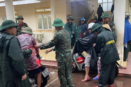 Nghệ An triển khai sơ tán hơn 6.000 người để ứng phó bão số 10