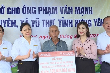 Hưng Yên bàn giao nhà ở cho hộ cận nghèo tại xã Vũ Thư