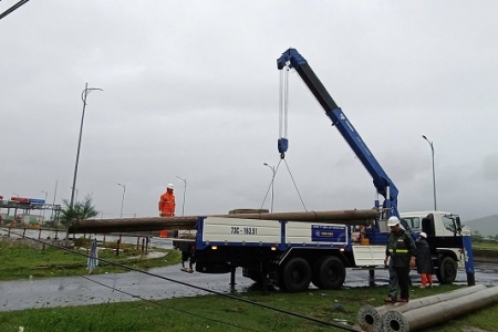 Thông tin về ảnh hưởng của cơn bão số 10 đến vận hành và cung cấp điện