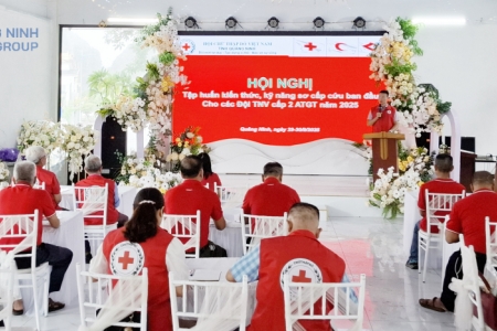 Quảng Ninh tập huấn kỹ năng sơ cấp cứu ban đầu cho tình nguyện viên cấp 2 an toàn giao thông