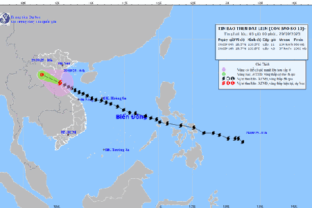 Bão số 10 đổ bộ đất liền Nghệ An - Hà Tĩnh, gió giật cấp 13