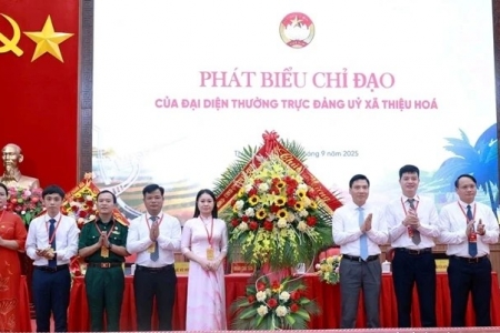 Ủy ban MTTQ xã Thiệu Hóa tổ chức trọng thể Đại hội đại biểu lần thứ I, nhiệm kỳ 2025-2030