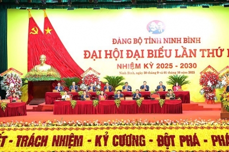 Khai mạc Đại hội đại biểu Đảng bộ tỉnh Ninh Bình lần thứ I: Dấu ấn hợp nhất, tầm nhìn mới