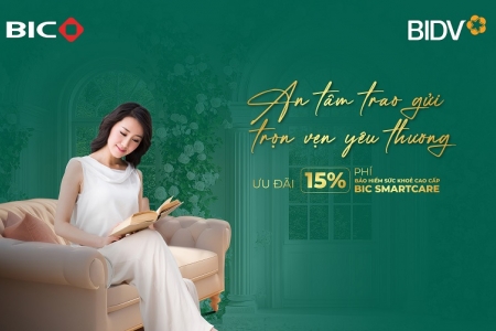 Ưu đãi 15% phí bảo hiểm sức khoẻ cao cấp BIC SmartCare nhân Ngày Phụ nữ Việt Nam