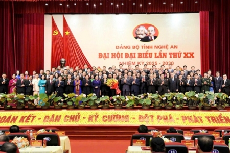 Đại hội Đảng bộ tỉnh Nghệ An khóa XX bầu Ban Chấp hành gồm 68 đồng chí