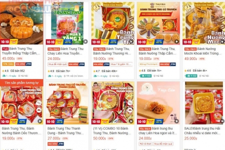 Bánh trung thu tràn lan trên chợ mạng: Nguy cơ từ hàng không rõ nguồn gốc