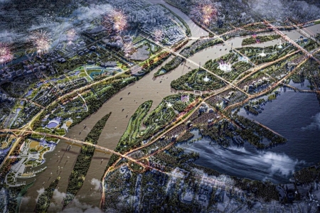 Hà Nội kiến tạo trung tâm công nghiệp văn hóa tại bãi nổi sông Hồng