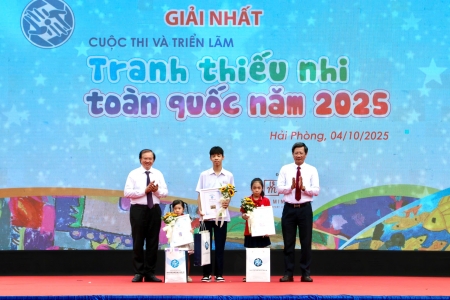 Lễ khai mạc Triển lãm Tranh thiếu nhi toàn quốc năm 2025 tại thành phố Hải Phòng