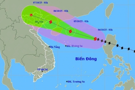 Bão số 11 Matmo cách Hoàng Sa 570km, giật cấp 14, đang tăng tốc mạnh
