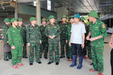 Bộ Tư lệnh Quân khu 3 kiểm tra công tác phòng, chống bão số 11 trên địa TP. Hải Phòng