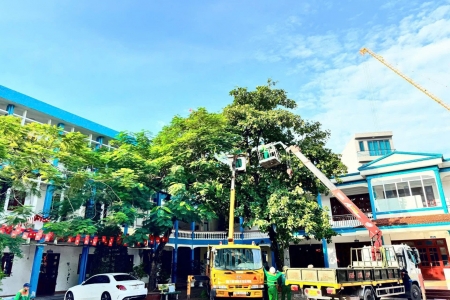 Nhiều trường học tại Hải Phòng thông báo cho học sinh nghỉ học để phòng chống bão số 11