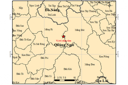 25 trận động đất liên tiếp rung chuyển Quảng Ngãi, trường học và nhà dân hư hỏng