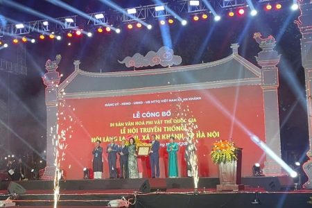 Lễ hội làng La Phù chính thức được công nhận Di sản Văn hóa phi vật thể quốc gia