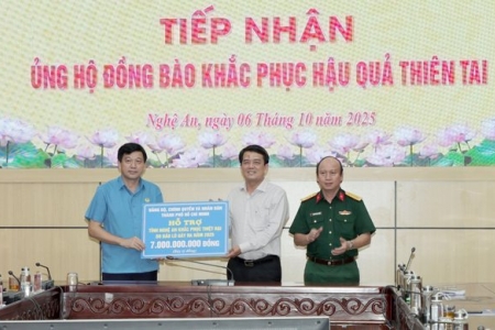 Thành phố Hồ Chí Minh tiếp sức Nghệ An khắc phục hậu quả bão số 10