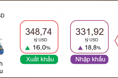 Tổng kim ngạch xuất, nhập khẩu hàng hóa tăng 17,3% so với cùng kỳ năm trước