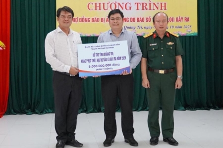 TP. Hồ Chí Minh hỗ trợ Quảng Trị 5 tỷ đồng khắc phục hậu quả bão số 10