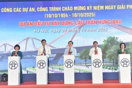 Hà Nội khởi công Dự án đầu tư xây dựng cầu Trần Hưng Đạo