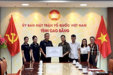 Hải quan khu vực XVI chung tay cùng tỉnh Cao Bẳng khắc phục hậu quả bão lũ