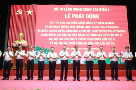 Bộ Tư lệnh Vùng Cảnh sát biển 4 hoàn thành xuất sắc nội dung, chỉ tiêu Phong trào Thi đua Quyết thắng năm 2025