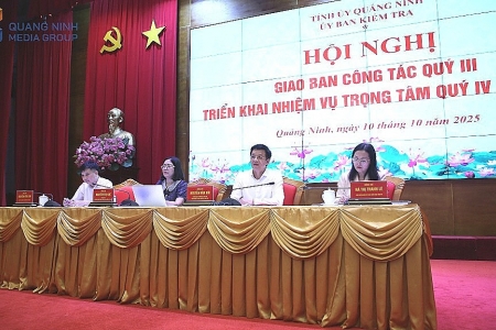 Quảng Ninh giao ban công tác kiểm tra, giám sát, kỷ luật của Đảng quý III và triển khai nhiệm vụ quý IV/2025