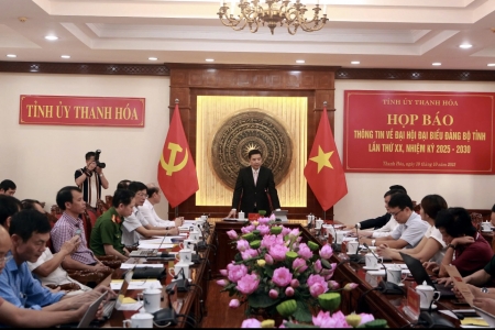 Tỉnh Thanh Hóa thông tin về Đại hội lần thứ XX, nhiệm kỳ 2025 – 2030