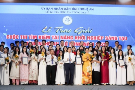 10 dự án khởi nghiệp tiêu biểu được trao giải tại Techfest Nghệ An 2025