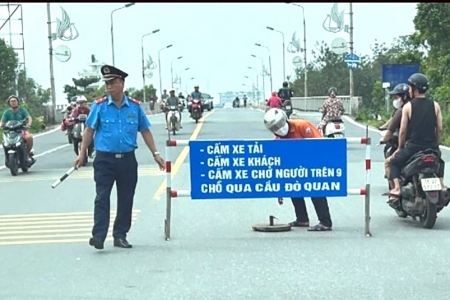 Ninh Bình: Tổ chức lại giao thông qua cầu Đò Quan để đảm bảo an toàn