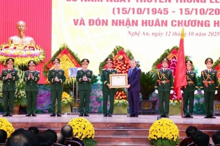 Tổng Bí thư Tô Lâm dự lễ kỷ niệm 80 năm ngày truyền thống lực lượng vũ trang Quân khu 4