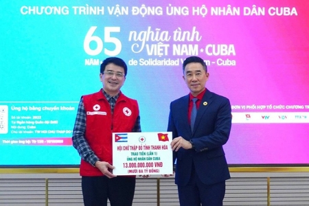 Thanh Hóa ủng hộ nhân dân Cuba 13 tỷ đồng
