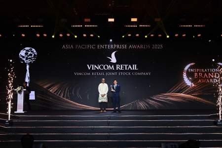 Vincom Retail - Biểu tượng bất động sản bán lẻ Việt chinh phục giải thưởng “Thương hiệu Truyền cảm hứng châu Á 2025”