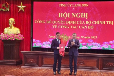 Ông Hoàng Quốc Khánh giữ chức Bí thư Tỉnh ủy Lạng Sơn